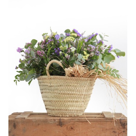 statice flower basket