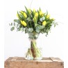 bouquet yellow tulips