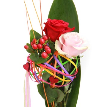 bouquet de roses lgbt