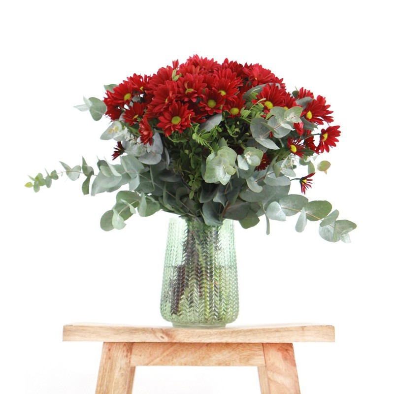 Bouquet of red daisies