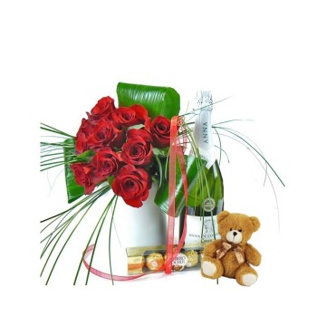 Roses, Ampolla de Cava, Peluix i Bombons! Lliurament gratuït