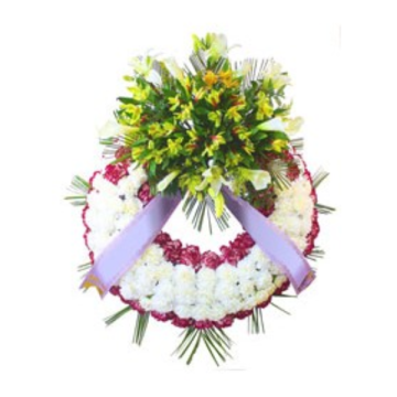 Corona de Flores Baratas. Floristería en España Entrega Urgente