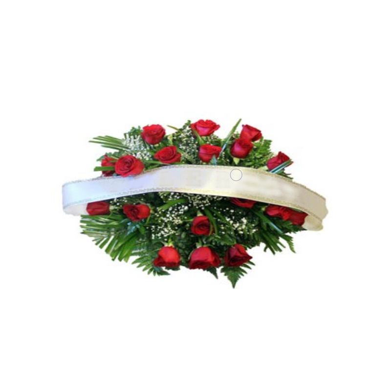 Coixí Funerari de Roses per a Crematoris, Tanatoris Enviament Urgent