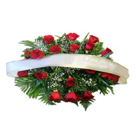 Coixí Funerari de Roses per a Crematoris, Tanatoris Enviament Urgent