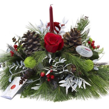 Center de Table Christmas Flowers at Domicilio Free home delivery