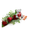 Pack 3 Rosas con Bombones y Peluche