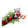 Pack 3 Rosas con Bombones y Peluche