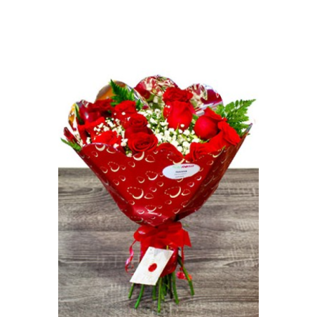 Regalar para San Valentín Ramo de Rosas con entrega Gratis