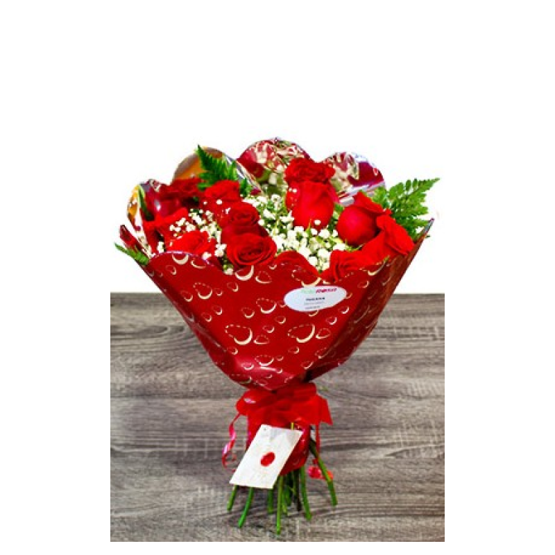 Valentine's Day Gifts at home Bouquet of Red Roses Free Shipping
