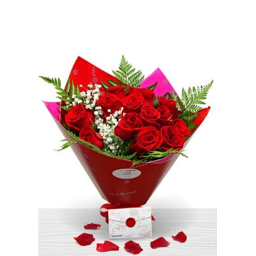 Valentine's Bouquet Gift for Valentine's Day Red Roses