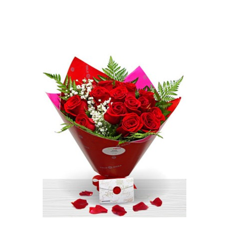 Valentine's Bouquet Gift for Valentine's Day Red Roses