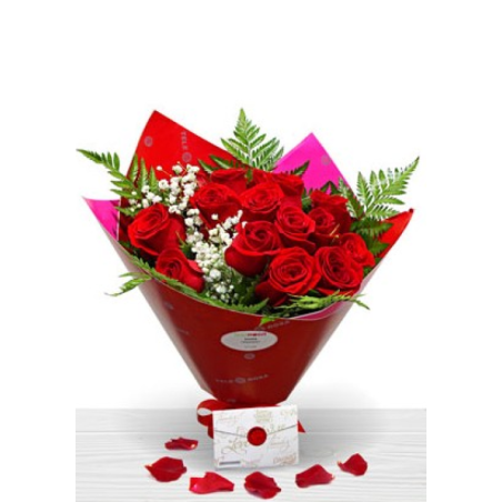 Valentine's Bouquet Gift for Valentine's Day Red Roses