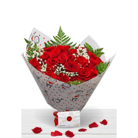 Comprar Flors per a Sant Valentí Ram Roses Rojas Enviament Gratis