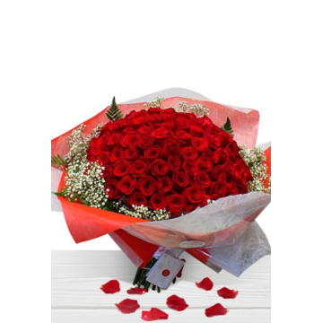 Regalar Amor a Sant Valentí Gran Ramo Roses Rojas 101 Roses