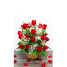 Love Basket 25 Red Roses