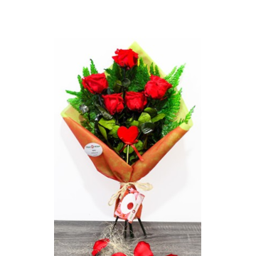 Regalar en San Valentín Rosas Eternas Ramo de Rosas Preservadas