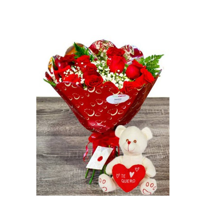 Roses per a Enamorats Sant Valentí Peluix Cupido Lliurament GRATIS