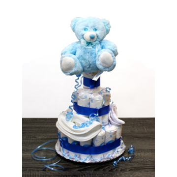 Gifts Birth Cake Diapers Teddy Bibs Free Deliveries