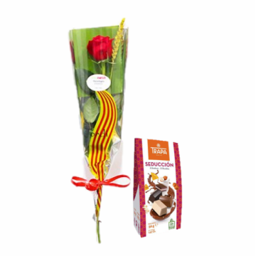 Comprar para Sant Jordi una Rosa y Bombones Regalos a Domicilio