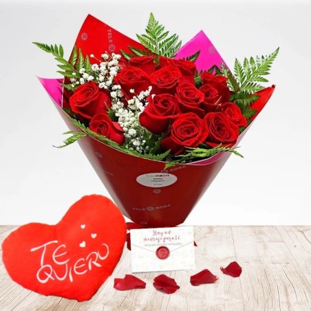 Oferta de Flores San Valentín Rosas a Domicilio Entrega GRATIS
