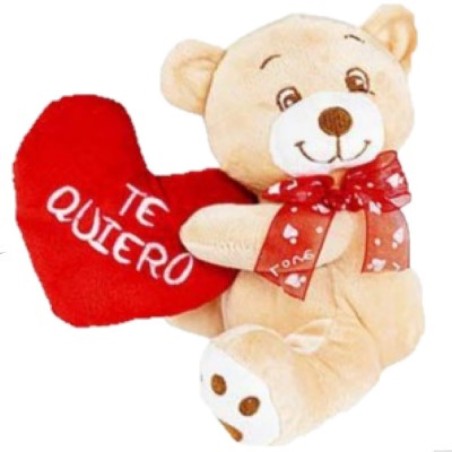 Oso Corazón Lado 18 cm