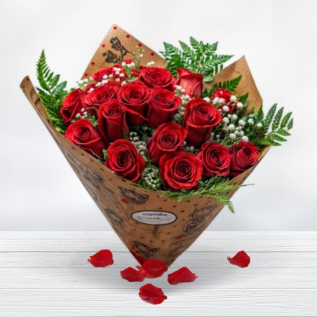 Rosas día de los Enamorados San Valentín Ramo Rosas Envío Gratis