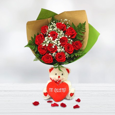 Flowers Offers with Teddy Roses at the best price Free Delivery