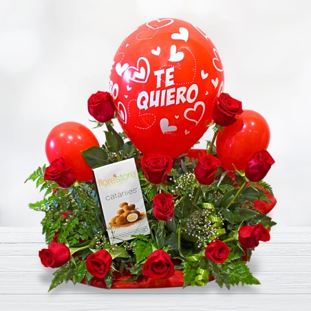 Globos y Rosas Envío a Domicilio Gratis. Floristería Ramos de Rosas