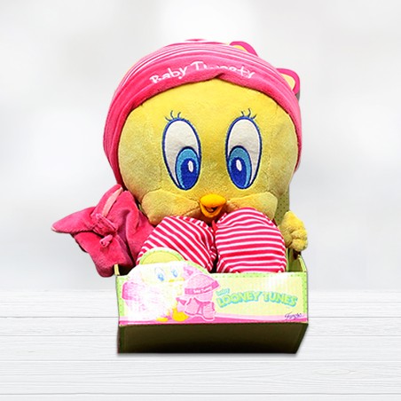 Give away Peluche Tweety Gifts at Home. flowers to give away