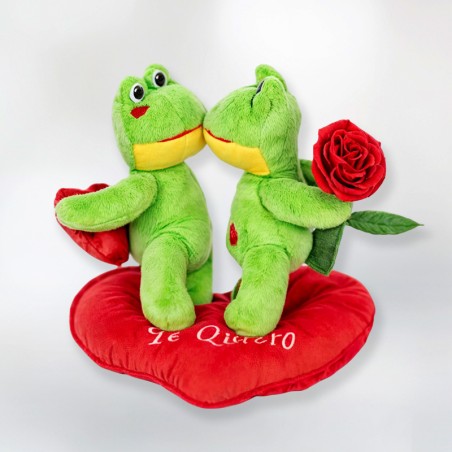 Gift Couple of Lovers Teddy Bears of Love and Roses with Heart