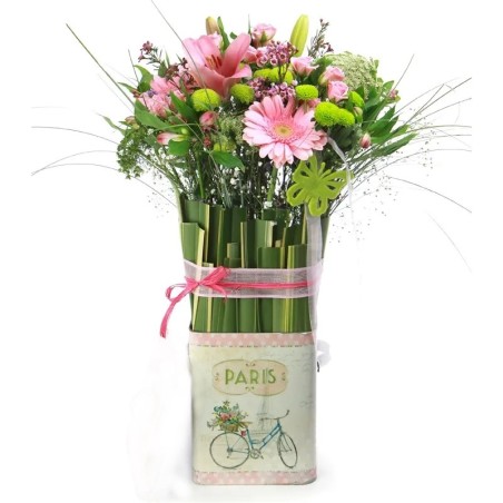 Floral Arrangement in pink tones. Flowers for Nativities