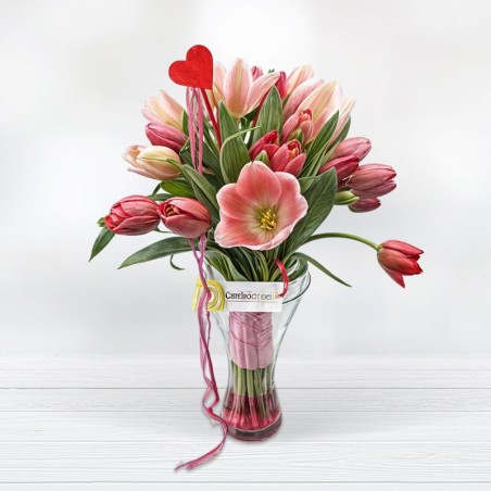 Tulips and Lilium, Lilies Tulip Bouquet Florist at Home