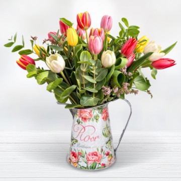 Bouquet of Tulips Free Vase Tulips at Home Free Shipping