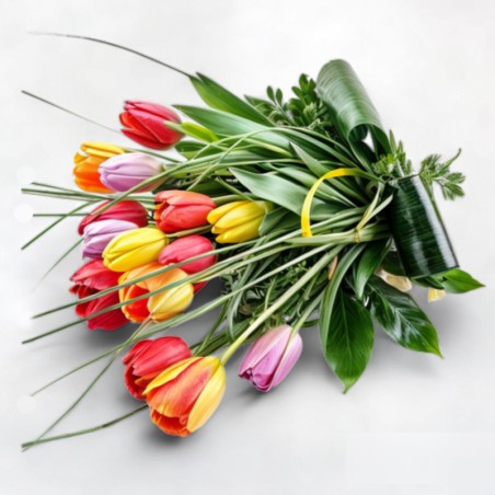 Bouquet of Tulips. Send tulips to your doorstep Free Florist