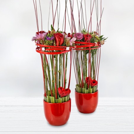 Original y Elegante Composición de Flores Entregas a Domicilio Gratis