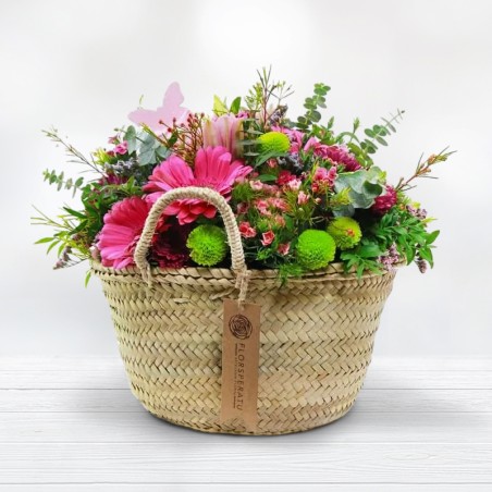 Enviament a Domicli de flors originals. Cistella flors del bosc