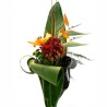 Red grouped vertical bouquet
