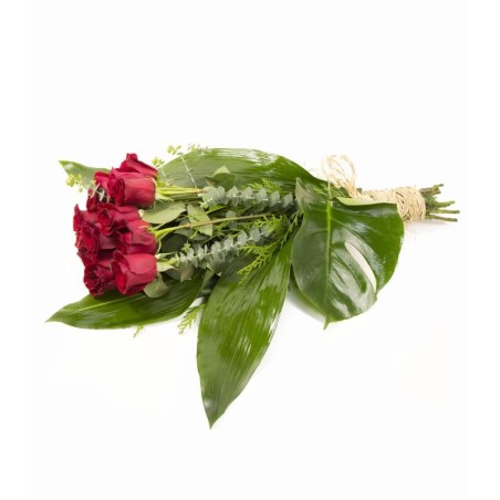 Red Roses Bouquet for the Deceased