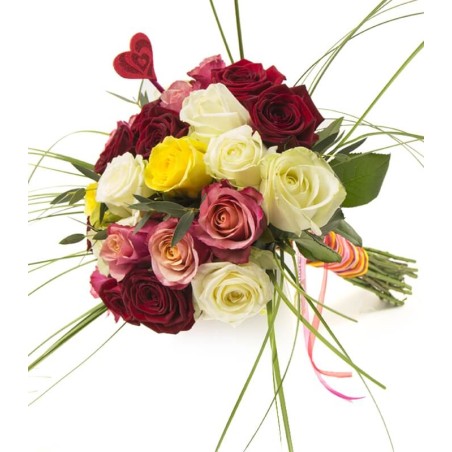 Bouquet of Varied Roses Bouquet of Roses at home Free Delivery