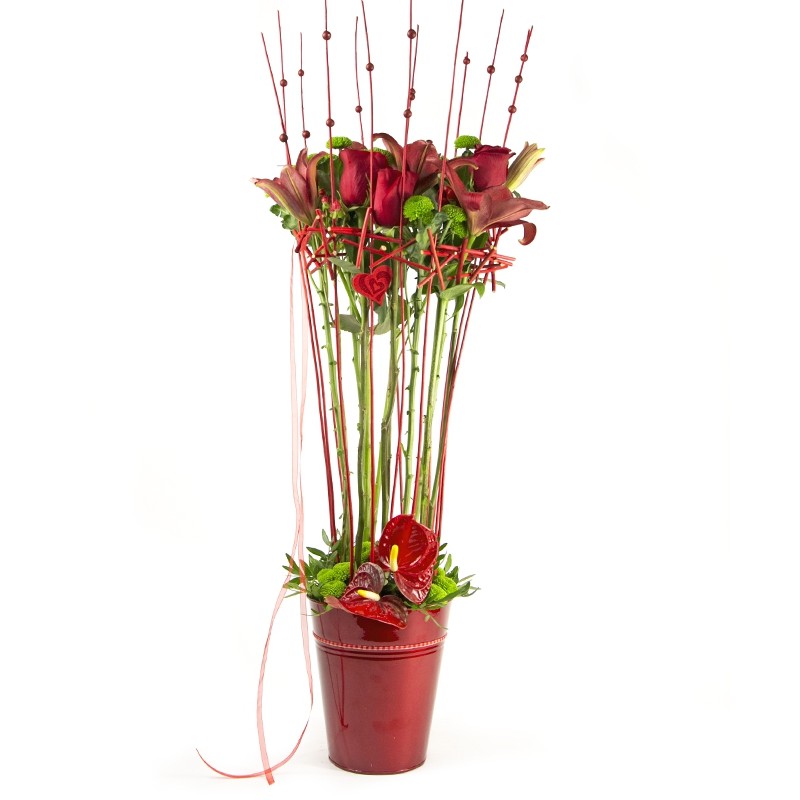 Give Roses and Lilium or Lilies. Best Florist Free Delivery