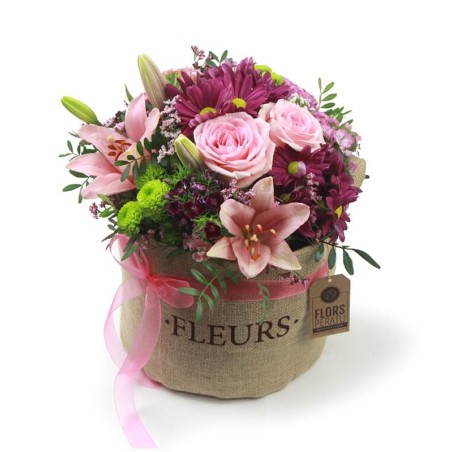 Saquet de flors Rosades